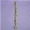 Indo Western Moti Hair Brooch With Mehndi Plating