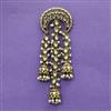 Indo Western Moti Hair Brooch With Mehndi Plating