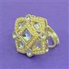 Indo Western Adjustable Ring With Gold Plating