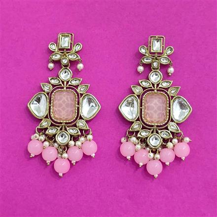 Indo Western Classic Earring With Mehndi Plating