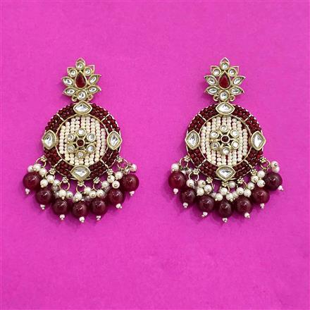 Indo Western Classic Earring With Mehndi Plating