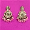 Indo Western Classic Earring With Mehndi Plating