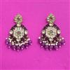 Indo Western Classic Earring With Mehndi Plating