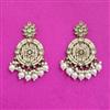 Indo Western Classic Earring With Mehndi Plating
