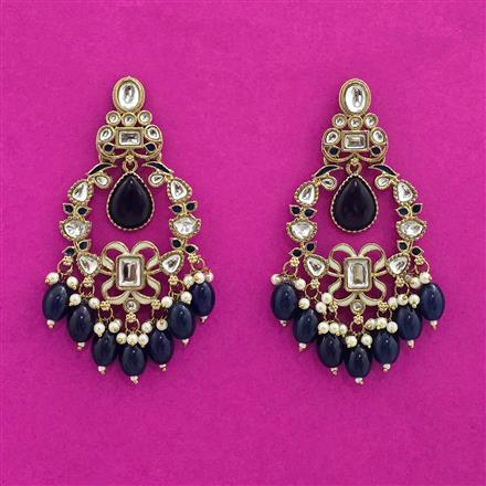 Indo Western Classic Earring With Mehndi Plating
