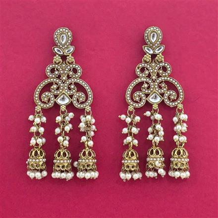 Indo Western Jhumki With Mehndi Plating