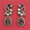 Indo Western Classic Earring With Mehndi Plating