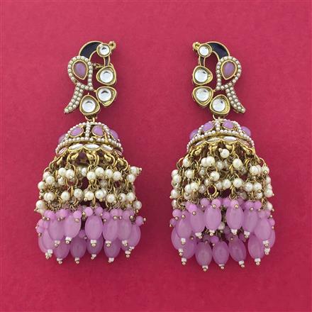Indo Western Jhumki With Mehndi Plating