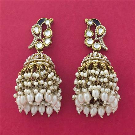 Indo Western Jhumki With Mehndi Plating