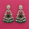 Indo Western Classic Earring With Mehndi Plating