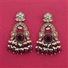 Indo Western Classic Earring With Mehndi Plating