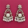 Indo Western Classic Earring With Mehndi Plating