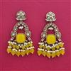 Indo Western Classic Earring With Mehndi Plating