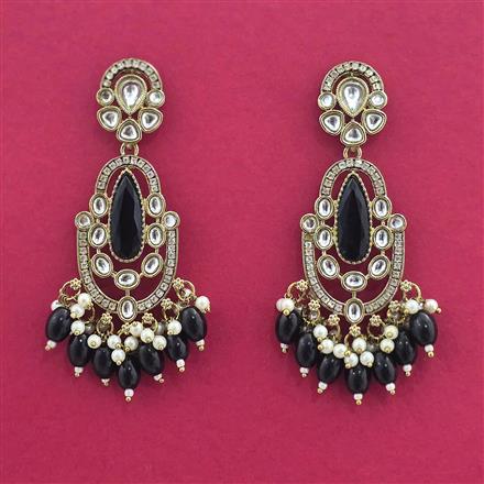 Indo Western Classic Earring With Mehndi Plating