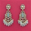 Indo Western Classic Earring With Mehndi Plating