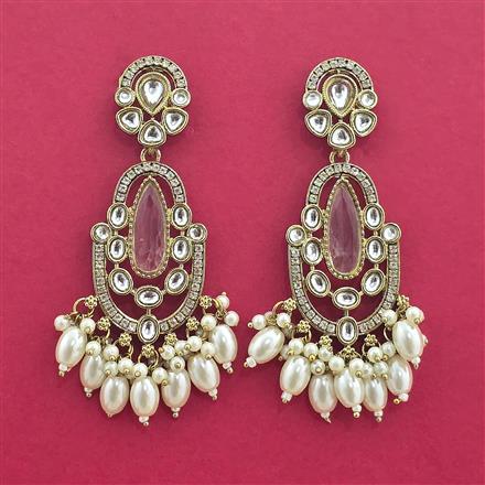 Indo Western Classic Earring With Mehndi Plating