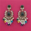 Indo Western Classic Earring With Mehndi Plating