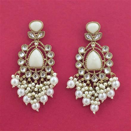 Indo Western Classic Earring With Mehndi Plating