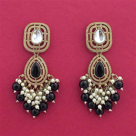 Indo Western Classic Earring With Mehndi Plating