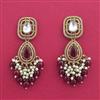 Indo Western Classic Earring With Mehndi Plating