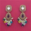 Indo Western Classic Earring With Mehndi Plating