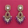 Indo Western Classic Earring With Mehndi Plating