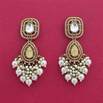 Indo Western Classic Earring With Mehndi Plating