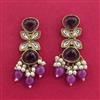 Indo Western Classic Earring With Mehndi Plating