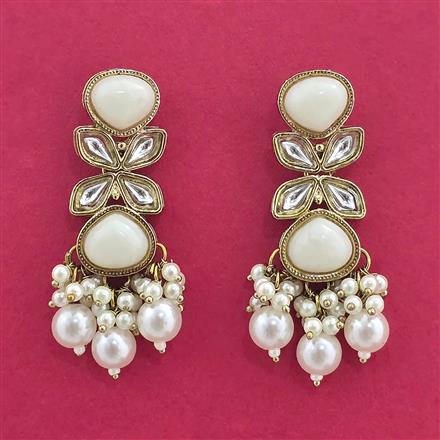 Indo Western Classic Earring With Mehndi Plating