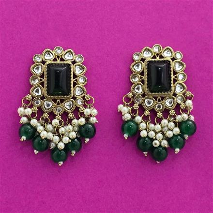 Indo Western Classic Earring With Mehndi Plating