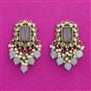 Indo Western Classic Earring With Mehndi Plating