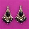 Indo Western Classic Earring With Mehndi Plating