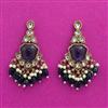 Indo Western Classic Earring With Mehndi Plating