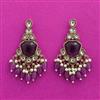 Indo Western Classic Earring With Mehndi Plating