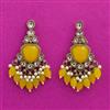 Indo Western Classic Earring With Mehndi Plating