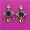 Indo Western Classic Earring With Mehndi Plating