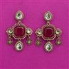 Indo Western Classic Earring With Mehndi Plating