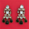 Indo Western Classic Earring With Mehndi Plating
