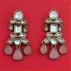 Indo Western Classic Earring With Mehndi Plating