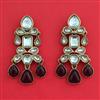 Indo Western Classic Earring With Mehndi Plating