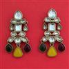 Indo Western Classic Earring With Mehndi Plating