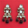 Indo Western Classic Earring With Mehndi Plating