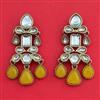 Indo Western Classic Earring With Mehndi Plating