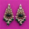 Indo Western Classic Earring With Mehndi Plating
