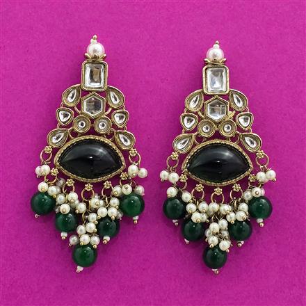 Indo Western Classic Earring With Mehndi Plating