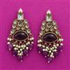 Indo Western Classic Earring With Mehndi Plating