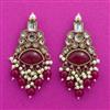 Indo Western Classic Earring With Mehndi Plating