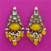 Indo Western Classic Earring With Mehndi Plating