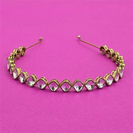 Indo Western Classic Hair Band With Mehndi Plating