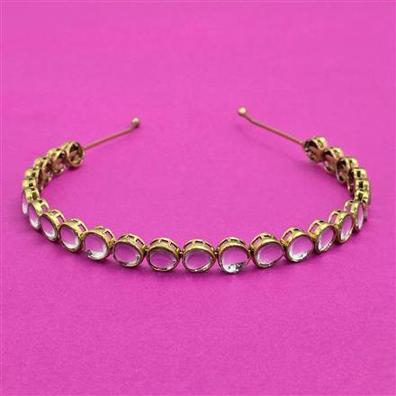 Indo Western Classic Hair Band With Mehndi Plating